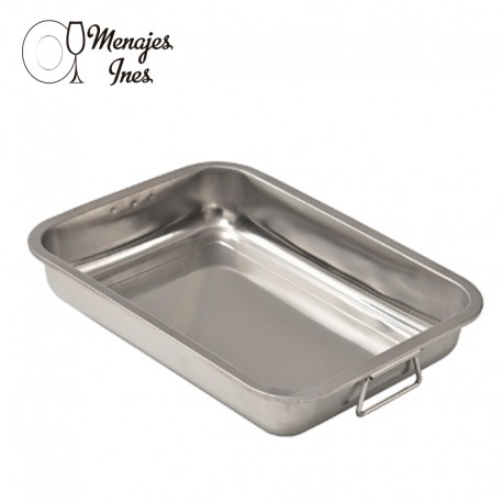 Asadera Profunda 45x35cm Acero Inox.