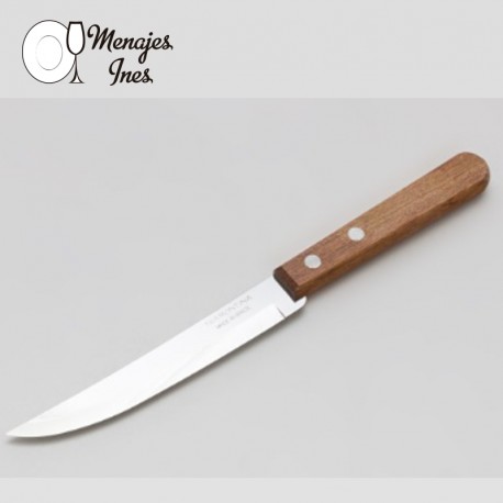 Cuchillo Liso Mango Madera.