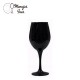 Set 6 copas vino negra 7.5x20cm.