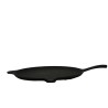Plancha redonda 27cm fierro fundido con mango
