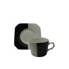 Taza porcelana con platillo para te  Schmiot