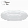 Platillo Taza de Café 13 cm.Porcelana blanca templado