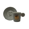 Set 2 tazas porcelana  Rayas