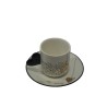 Set 2 tazas porcelana corazon