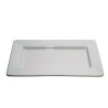 Bandeja rectangular 24cm  porcelana blanca Acces Rak