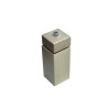 Moledor de sal 16,5cm madera ,ceramico y acero inox. Trento Bisetti Italiano