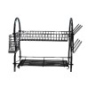 Secador de platos  560x 242  cromado 2 niveles