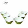 Set 6 Pocillos Loza  color Verde