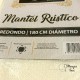 Mantel de Mesa Redondo Rústico Doral
