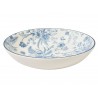 Plato porcelana hondo 20cm  flores azul Eleanor