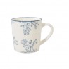 Tazon porcelana 355cc flores azul Eleanor