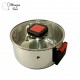 Olla Acero inoxidable de asas abatibles mediana