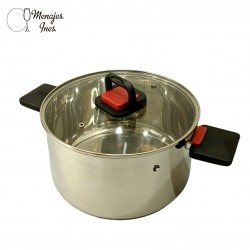 Olla Acero inoxidable de asas abatibles Grande