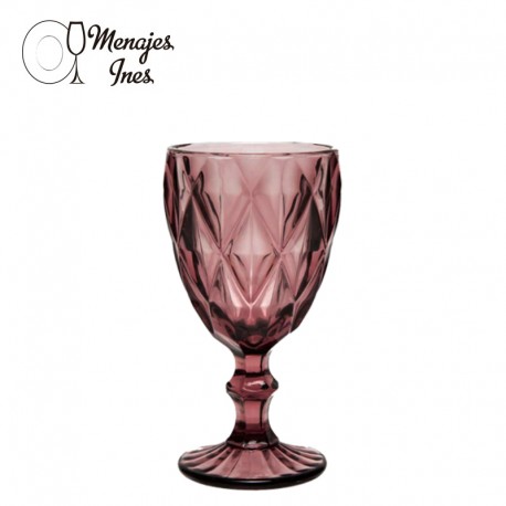 Copa Vino Diamon Purpure 340 cc.