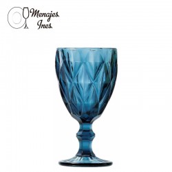 Copa Vino Diamont Blue 340 cc.
