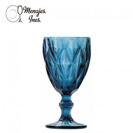 Copa Vino Diamont Blue 340 cc.