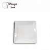 Plato loza  cuadrado 10'' 19,5x19,5cm.