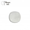 Platillo porcelana  café cuadrado 12,5x12,5cm.