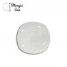 Platillo té porcelana cuadrado 15x15cm.