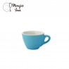 Taza porcelana barista flat azul 160cc. UTOPIA.