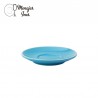 Platillo porcelqana barista flat azul 14cm. UTOPIA