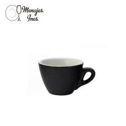 Taza barista flat negro 160cc. UTOPIA.