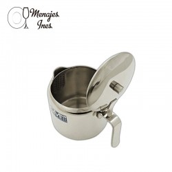 Cafetera con filtro 250ml. 7.5x9cm. Acero inoxidable.