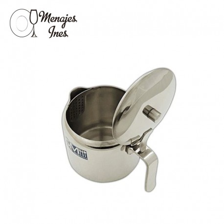 Cafetera con filtro 250ml. 7.5x9cm. Acero inoxidable.