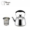 Tetera con filtro 1 lts acero inox.sin costura
