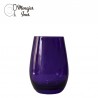 Vaso Lila de  cristal  alemán. 40cl. 8.5x12cm. STOLZEN