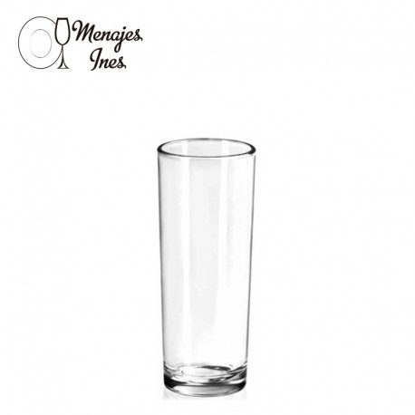 Set 6 vasos lisos lunita 29cl. 6.4x13.8cm. FTA.
