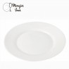 Plato Bajo  25 cm. porcelana blanca  templada